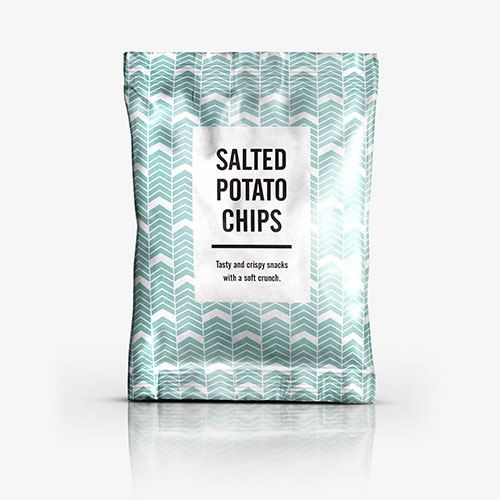 Packaging Salted potato chips