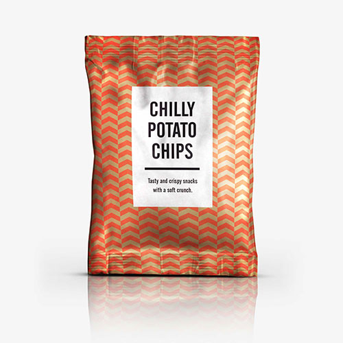 Packaging Chilly potato chips